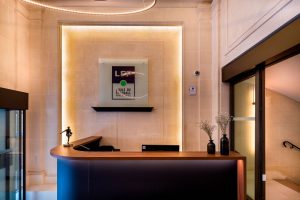 architecture interieur accueil bureau premium football projet panache paris