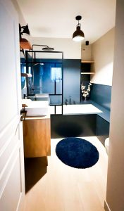 décoration interieur salle de bain contemporain design de volumes paris duplex familial